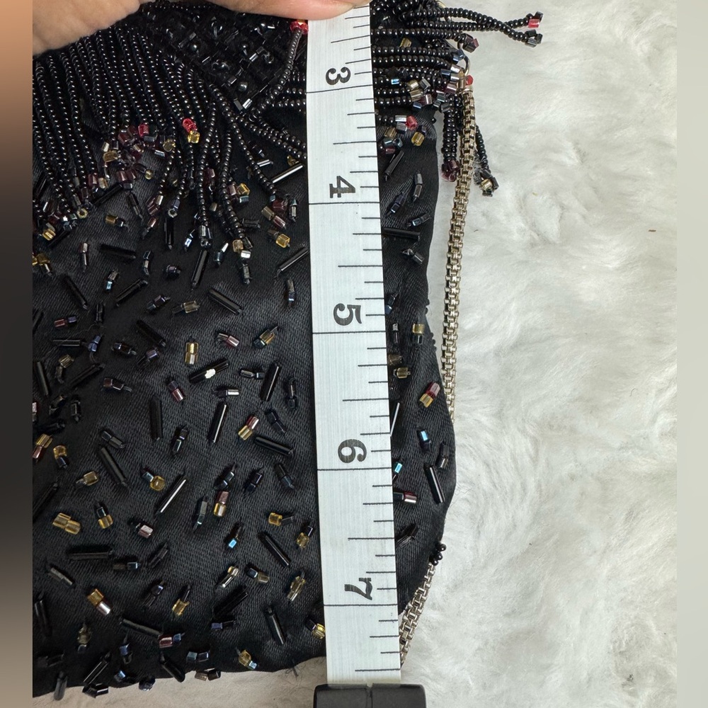vintage La Regale black beaded evening bag. - Picture 11 of 11